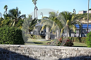 Evening view on the territory of the fortress La Real Fuerza