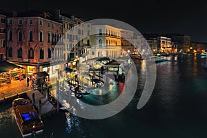 Evening View of Venice from the Rialto Bridge