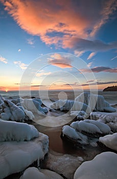 Evening in Vostok Bay. East Sea.