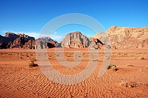 Evening in Wadi Rum, Jordan.