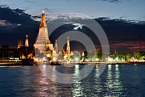 Evening at Wat Arun Bangkok, Thailand