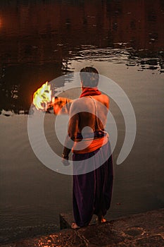 Evening worship River Shipra Ujjain-2