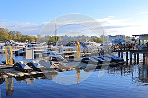 Evening at the yacht club Krestovskiy