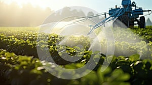 evenly pesticide crop farm photo