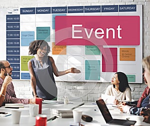 Event Happening Incident Occasion Schedule Concept