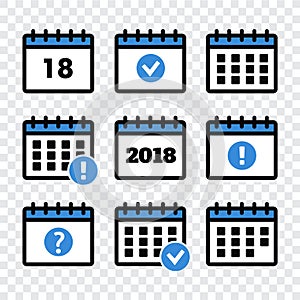 Event icon. Annual plan vector. Calendar Icons