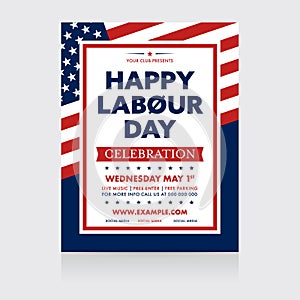 Event Labour day Poster template