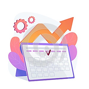 Event management vector concept metaphor