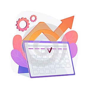 Event management vector concept metaphor.