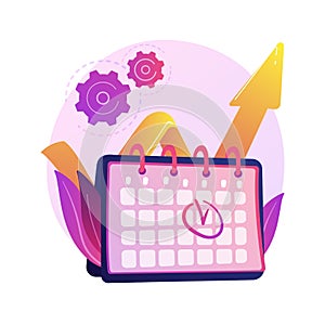 Event management vector concept metaphor