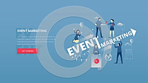 Event marketing hero banner