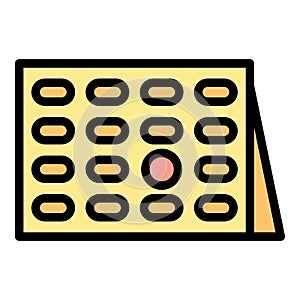 Event planner schedule icon vector flat