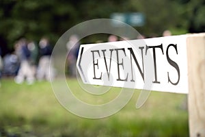 Event sign photo