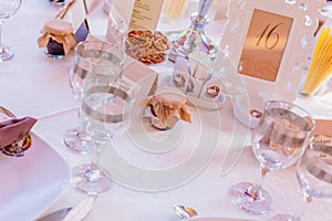 Event table arrangements