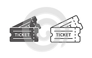 Event tickets vector icons photo