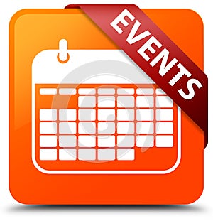 Events (calendar icon) orange square button red ribbon in corner