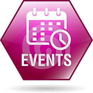 Events icon web button