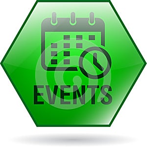 Events icon web button