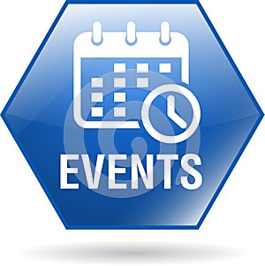 Events icon web button