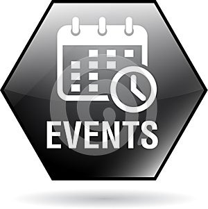 Events icon web button