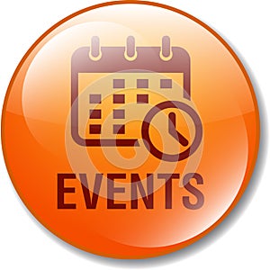 Events icon web button