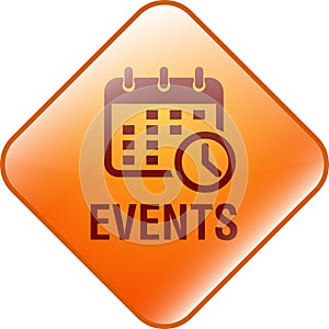 Events icon web button