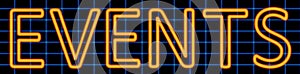 Events neon sign