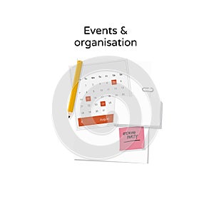 Events & organization illustration