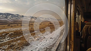 The everchanging landscape outside the panoramic windows keeps travelers in awe throughout the journey photo