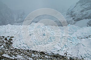 Everest base camp, EBC on Khumbu glacier Nepal