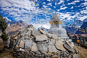 Everest base camp EBC trek mountain Himalayas view