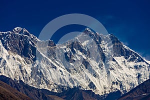 Everest base camp trek in Himalaya mountains