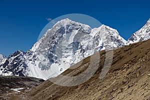 Everest base camp trek in Himalaya mountains