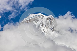 Everest base camp trek in Himalaya mountains