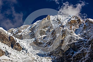 Everest base camp trek in Himalaya mountains