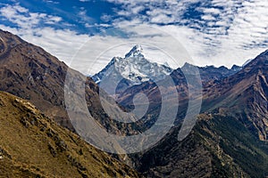 Everest base camp trek in Himalaya mountains