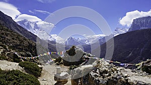 Everest base camp trekking landscape