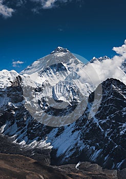 Everest Mountain Peak or Chomolungma photo