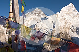 Everest and Nuptse from Kala Patthar photo