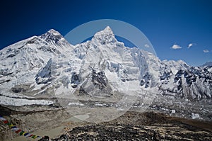 Everest,Nuptse and Lhotse viewed from Kala Pattar