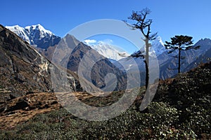 Everest view from Deboche