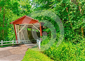 Everett Covered Bridge in the Cuyahoga Valley National Park in Ohio