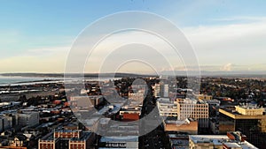 Everett, Washington State, Downtown, Amazing Landscape, Aerial View