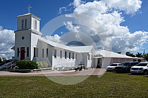 Everglades Community Church in Everglades City, Florida.