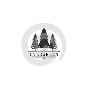 EVERGREEN TIMBERLAND LOGO DESIGN VECTOR