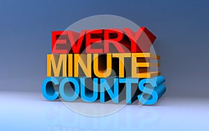 every minute counts on blue