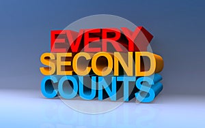 every second counts on blue