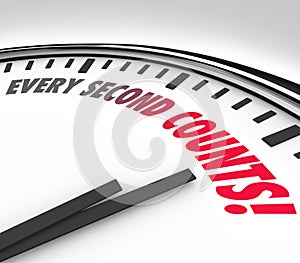 Every Second Counts Clock Countdown Deadline