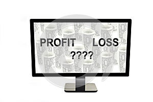 Every year we have a profit or loss. photo