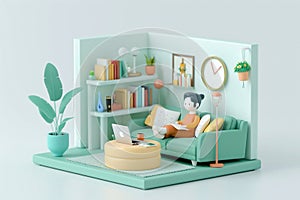 Everyday activities in 3D, Illustrative animations